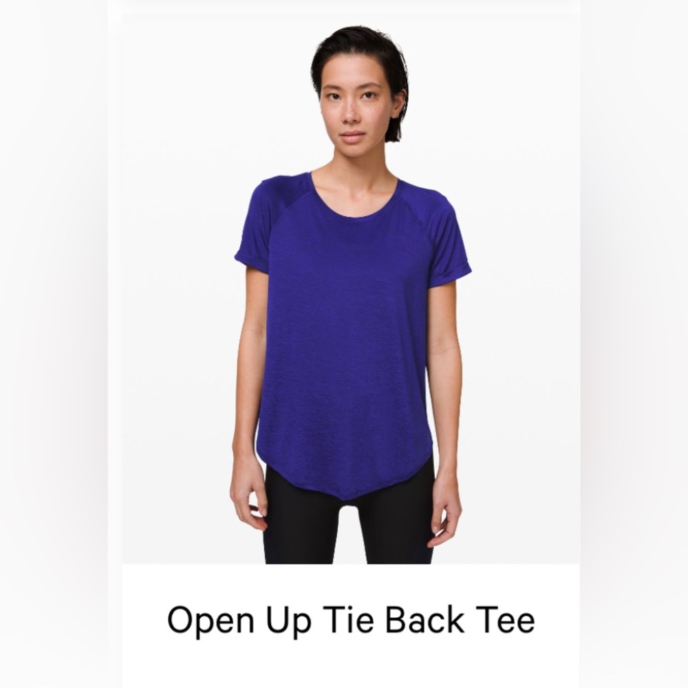 Lululemon dry fit tshirt in dark blue